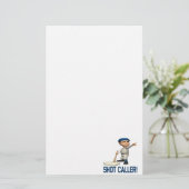 Schuss-Anrufer Briefpapier (Stehend Vorderseite)