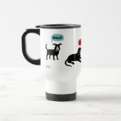 Schuss-Barke Arf Woooo Reisebecher (Links)