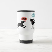 Schuss-Barke Arf Woooo Reisebecher (Mittel)