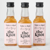 Schuss, dass sie die Gastgeschenk Hochzeit des Kno Alkoholflaschenetikett (Flaschen)