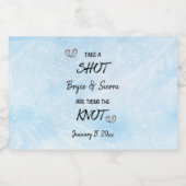 Schuss, den Personalisierten Winter zu binden Alkoholflaschenetikett (Einzelnes Label)