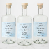 Schuss, den Personalisierten Winter zu binden Alkoholflaschenetikett (Flaschen)