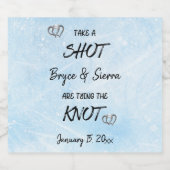 Schuss, den Personalisierten Winter zu binden Alkoholflaschenetikett (Einzelnes Label)