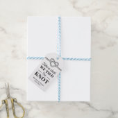 Schuss, den wir an die Knotehe geben Geschenkanhänger (Mit Garn)