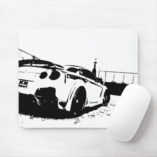 Schuss der Skyline-hinteren Ansicht Mousepad (Mit Mouse)