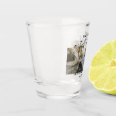 Schuss Foto-Glassegas-Gefallen Schnapsglas (Links)