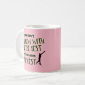 Schuss gesetzter Throw mit der Besten Kaffee-Tasse Kaffeetasse (Vorderseite Links)