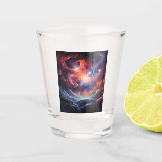 Schuss-Gläser im Tiefenraum Schnapsglas (Vorderseite)