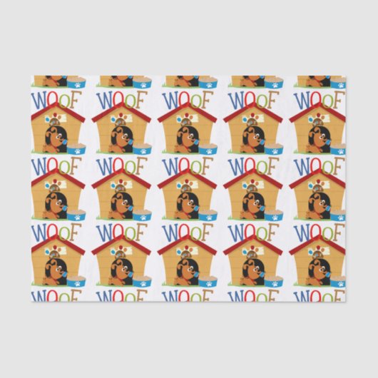 Schuss-Hund Seidenpapier (Vorderseite)