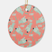 Schuss-Hunde und Knochen Keramik Ornament (Links)