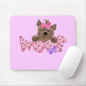 Schuss-Hunderosa-T-Shirts und Geschenke Mousepad (Mit Mouse)