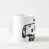 Schuss. HundeTasse Kaffeetasse (Vorderseite Links)