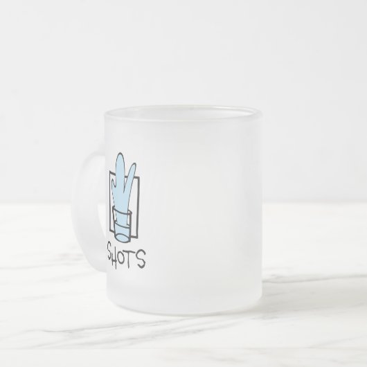 Schuss Mattierte Tasse (Vorderseite Links)