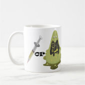 Schuss oder Grippe Kaffeetasse (Links)