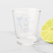 Schuss, sie bindet das Brautparty des Knotens Schnapsglas (Rückseite)