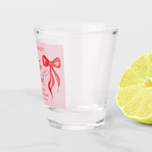 Schuss, sie bindet das Brautparty des Knotens Schnapsglas (Rechts)