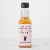Schuss, sie bindet den Knot Wedding Highball Alkoholflaschenetikett (Vorderseite)