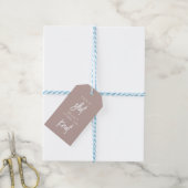 Schuss, sie bindet den Knoten Bachelorette Geschenkanhänger (Mit Garn)