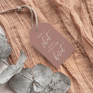 Schuss, sie bindet den Knoten Bachelorette Geschenkanhänger
