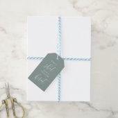 Schuss, sie bindet den Knoten Bachelorette Geschenkanhänger (Mit Garn)