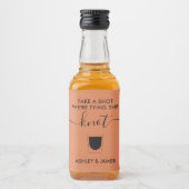 Schuss, wir binden das knöchelnde Glass Alkoholflaschenetikett (Vorderseite)