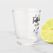 Schuss wir eine knot Hochzeit stilvoll modern Schnapsglas (Links)