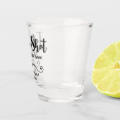 Schuss wir eine knot Hochzeit stilvoll modern Schnapsglas (Rechts)