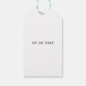 Schuss, wir geben das Geschenk für die Knot Weddin Geschenkanhänger (Rückseite)