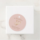 Schuss, wir geben dem Knoten Blush Gold Hochzeit Geschenkanhänger (Beispiel)