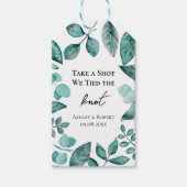 Schuss Wir tiedten die Aquamarine Grünanlage der K Geschenkanhänger (Vorderseite)