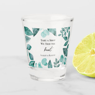 Schuss Wir tiedten die Aquamarine Grünanlage der K Schnapsglas