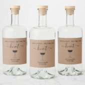 Schuss, wir tippen den Knot Wedding Cocktail Alkoholflaschenetikett (Flaschen)