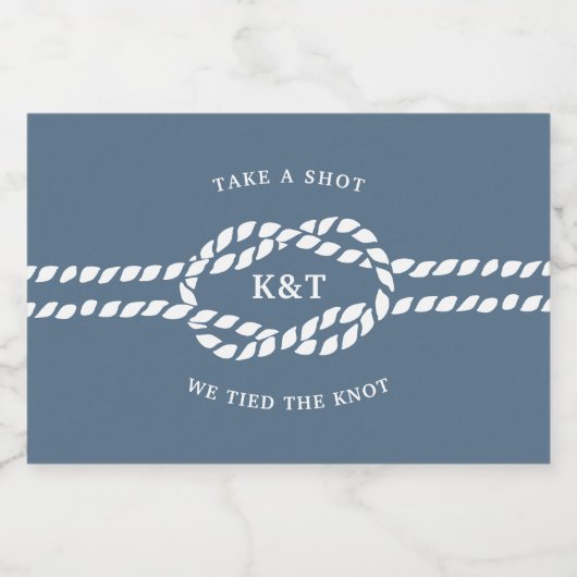 Schuss, wir tippen die Gastgeschenk Hochzeit des K Alkoholflaschenetikett (Einzelnes Label)