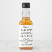 Schuss, wir tippen die KNOT-KNOCHENKOPF-Flasche Alkoholflaschenetikett (Vorderseite)