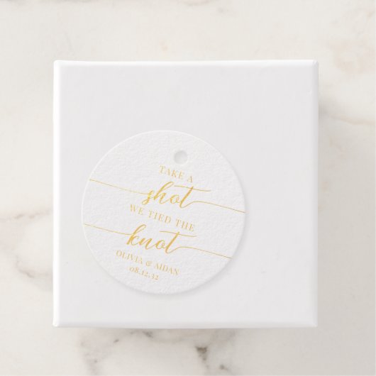 Schuss, wir tippen die Knoten Hochzeit Geschenkanhänger (Mit Box)