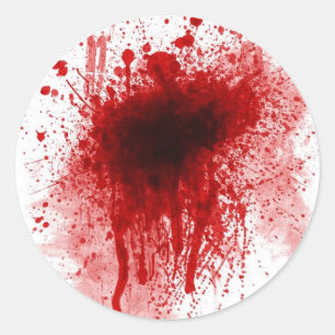 Schuss wound.png runder aufkleber