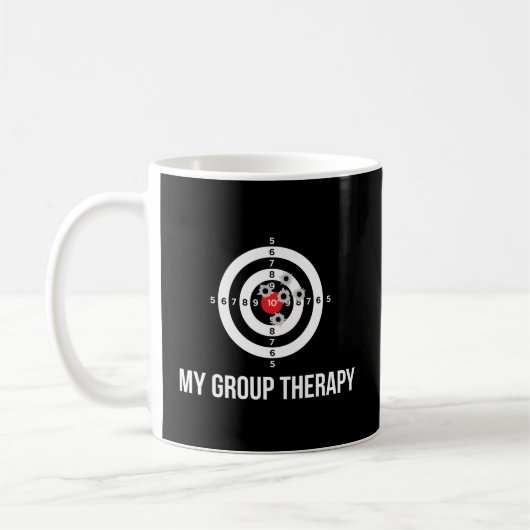 Schussbereich der Schusswaffentherapie Kaffeetasse (Links)