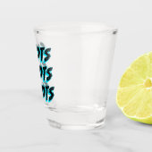 Schüsse Schüsse Schüsse Blau Schnapsglas (Rechts)