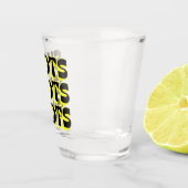 Schüsse Schüsse Schüsse Gelb Schnapsglas (Rechts)