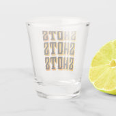 Schüsse Schüsse Schüsse Orange Schnapsglas (Rückseite)
