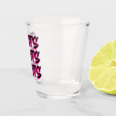 Schüsse Schüsse Schüsse Rosa Shotglas Schnapsglas (Rechts)