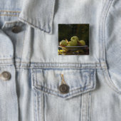 Schüssel Äpfel und Blätter Button (Beispiel)
