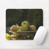 Schüssel Äpfel und Blätter Mousepad (Mit Mouse)
