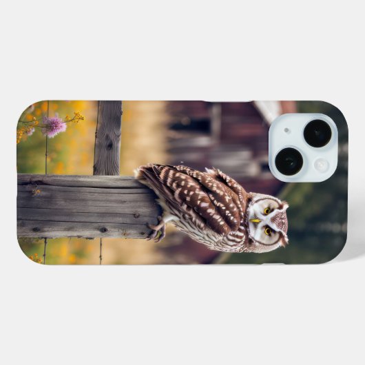 Schüssel auf der alten Zaun-Post Case-Mate iPhone Hülle (Rückseite (Horizontal))