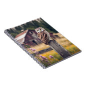 Schüssel auf der alten Zaun-Post Notizblock (Rechte Seite)