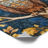 Schüssel auf einem Ast blauer Herbstuntergrund Jug Poster (Ecke)