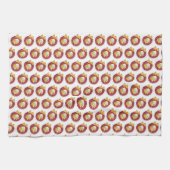 Schüssel Chili Chili Chile auf Carne Cookoff Leben Geschirrtuch (Horizontal)