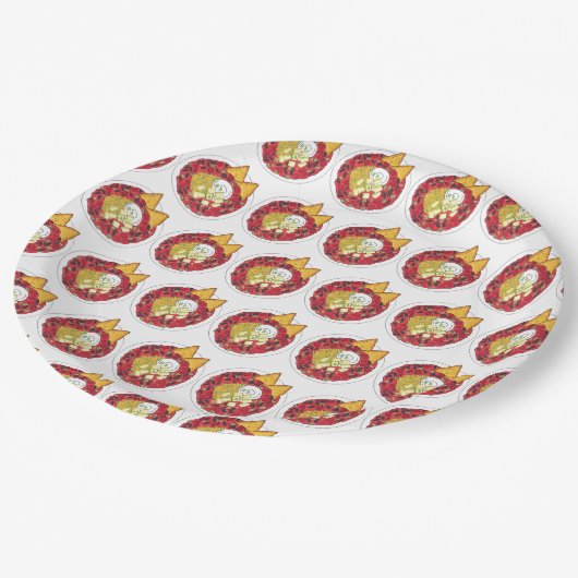 Schüssel Chili Chili Chile auf Carne Cookoff Leben Pappteller (Schrägansicht)