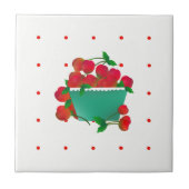 Schüssel der KirschKeramik-Fliese Fliese (Vorderseite)