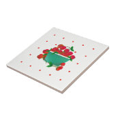 Schüssel der KirschKeramik-Fliese Fliese (Seite)